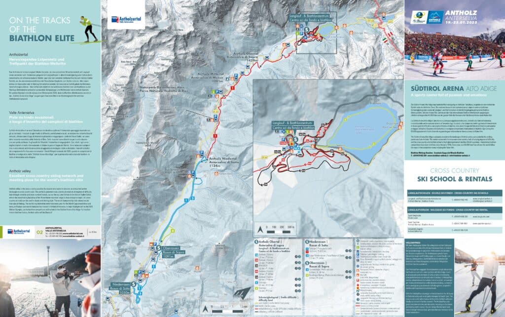 piantina piste sci di Fondo Anterselva