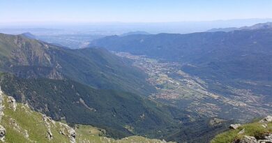 Bassa Val di Susa dall'alto durante un'escursione