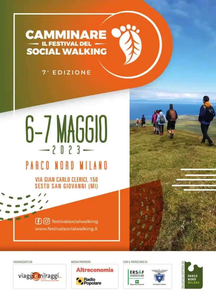 Locandina festival social walking 6 e 7 maggio